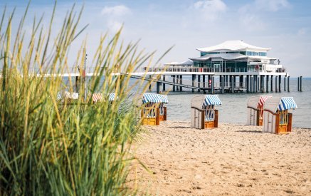 Blick auf die Seebrücke in Timmensdorfer Strand