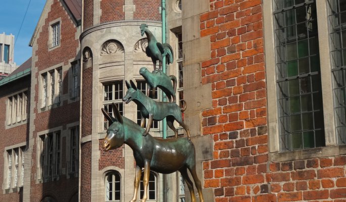 Bremer Stadtmusikanten © Ingrid Krause / BTZ Bremer Touristik-Zentrale