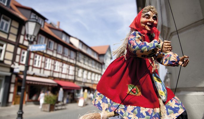 in der Fußgängerzone in Wernigerode © Investitions- und Marketinggesellschaft Sachsen-Anhalt mbH/Michael Bader 