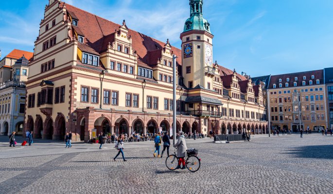 Leipziger Rathaus mit Marktplatz © Animaflora PicsStock - stock.adobe.com